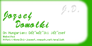 jozsef domolki business card